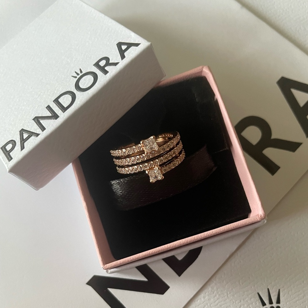 Pandora Ring 14k Rose Gold-Plated